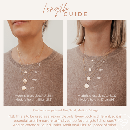 Large & Small Stacking Pendant Necklace