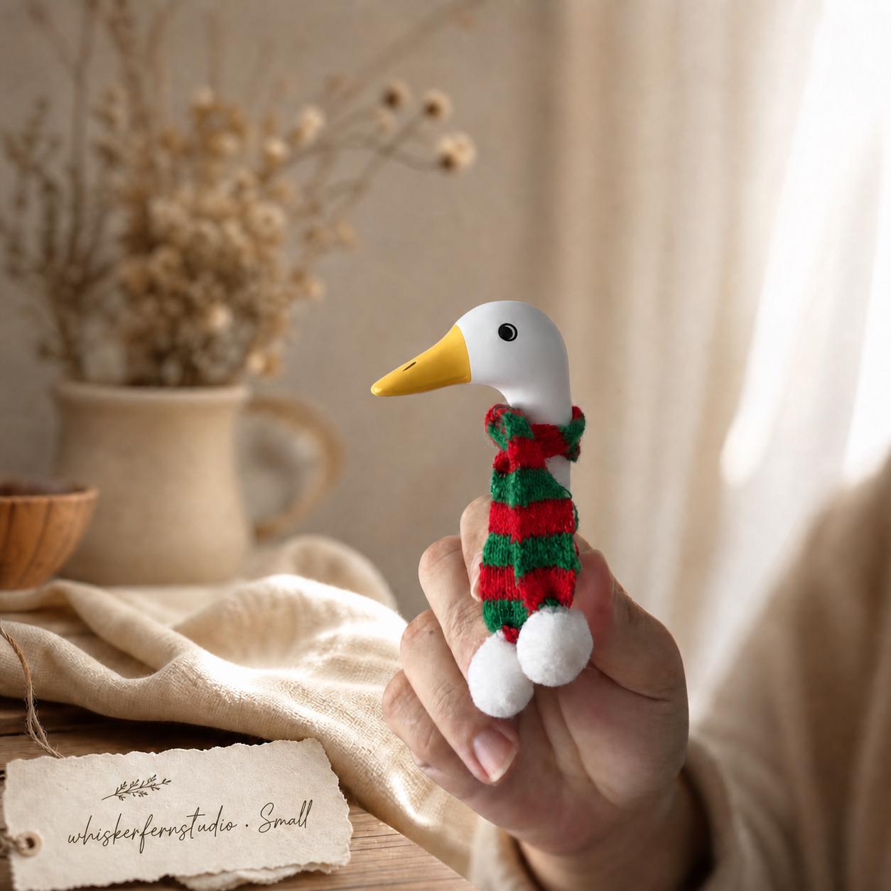 🦢Hand-Painted Resin Peeking Goose Garden Stakes