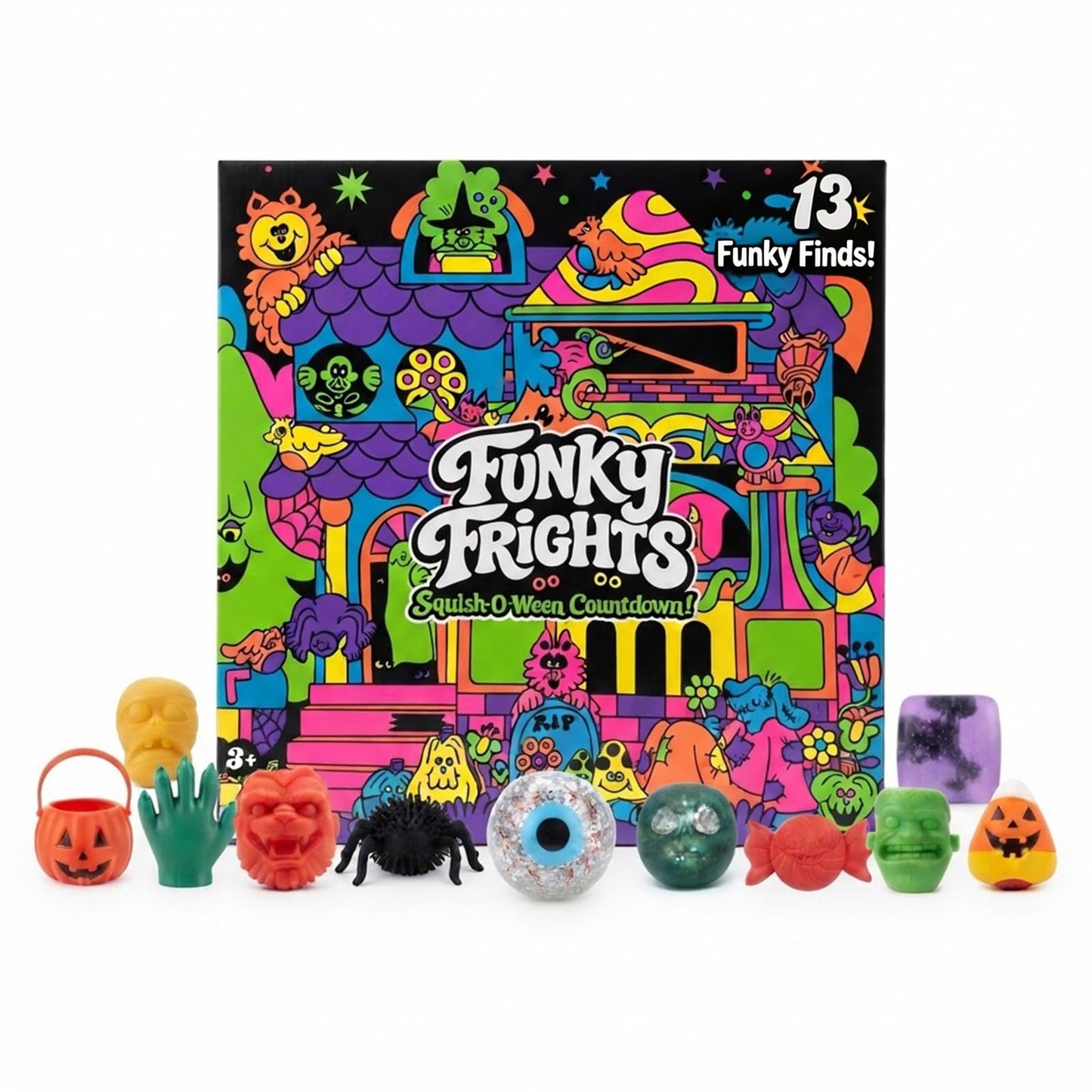 🎃Funky Frights Halloween Stress-Relief Advent Calendar – 13 Nights of Spooky Surprises