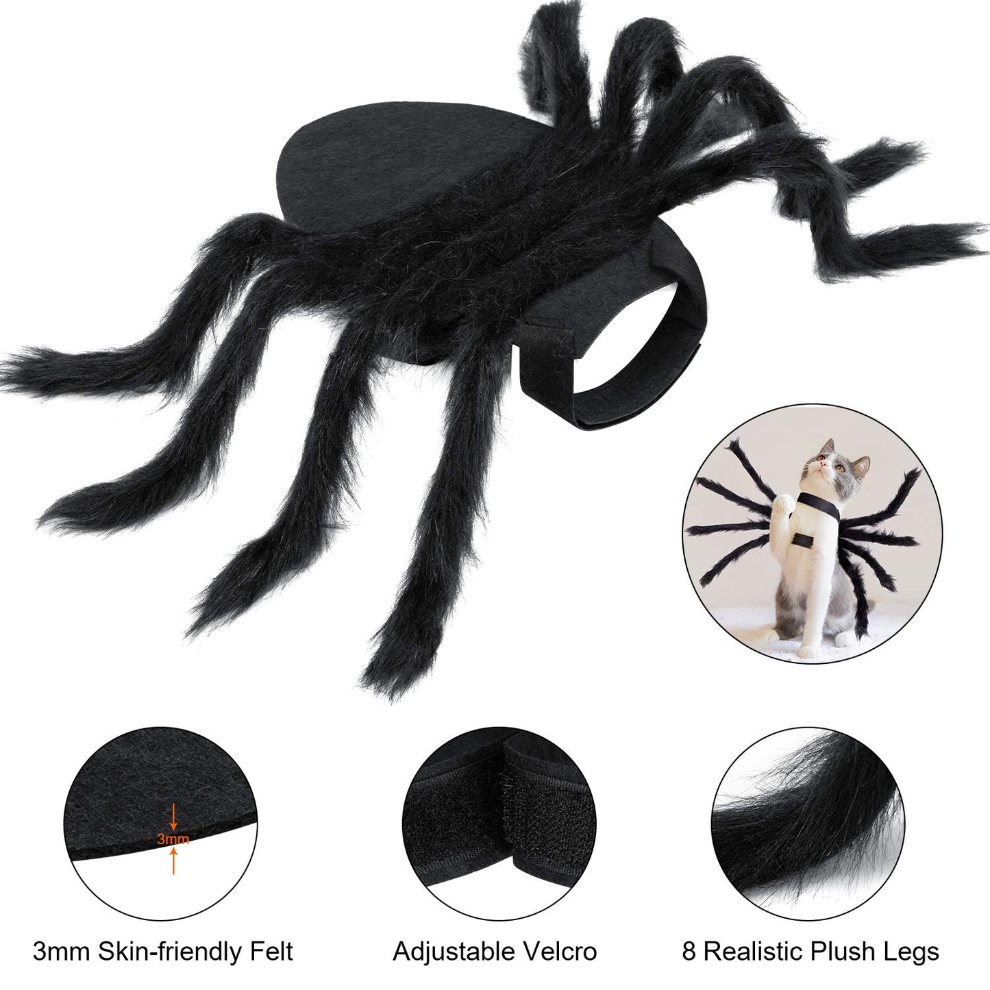 Halloween Spider Cat Costume