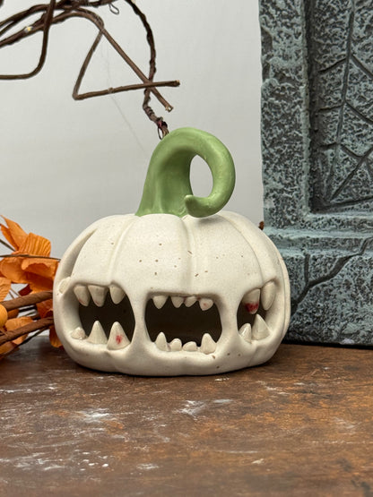 🎃 Handmade Monster Pumpkin Ceramic Decor - Limited Edition