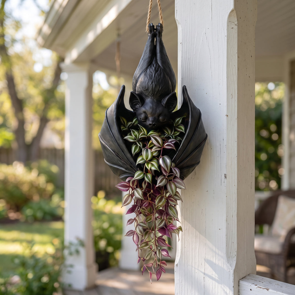 🦇 Halloween Bat Hanging Planter | Gothic Plant Decor