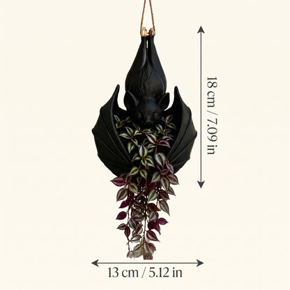 🦇 Halloween Bat Hanging Planter | Gothic Plant Decor