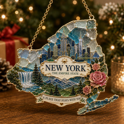 American State Heritage Christmas Hanging Ornament
