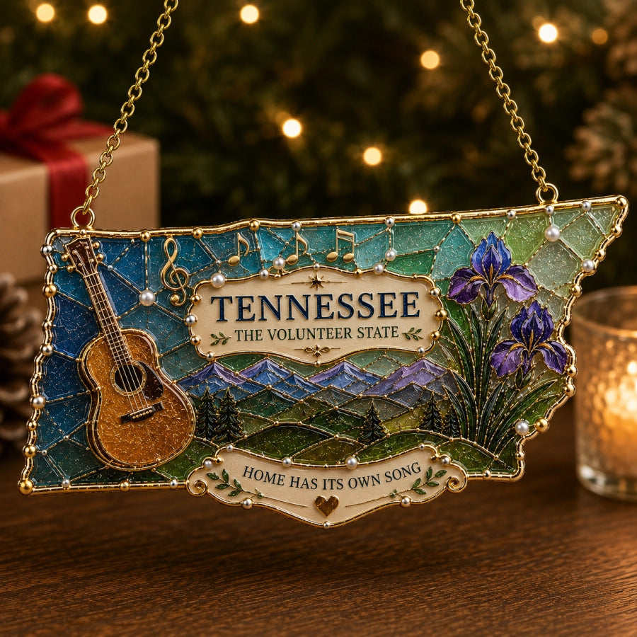 American State Heritage Christmas Hanging Ornament