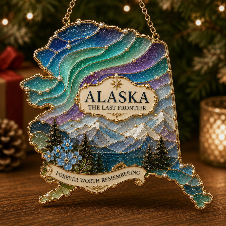 American State Heritage Christmas Hanging Ornament