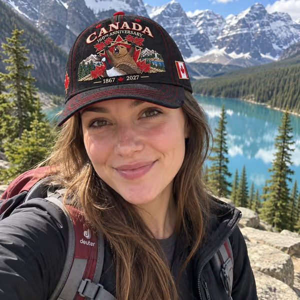 🍁Canada 160th Anniversary 1867–2027 – Premium Embroidered Heritage Cap 100% Cotton