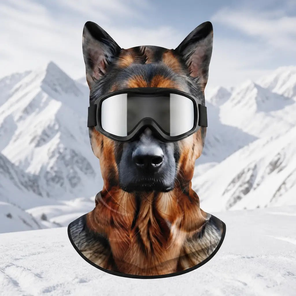 WildFace Animal Ski Mask – Funny Fleece Balaclava for Skiing & Snowboarding