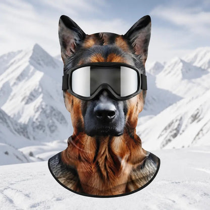 WildFace Animal Ski Mask – Funny Fleece Balaclava for Skiing & Snowboarding