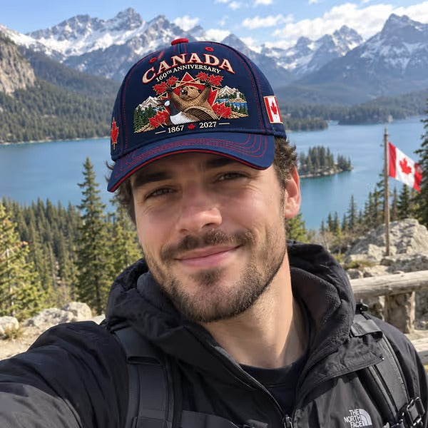 🍁Canada 160th Anniversary 1867–2027 – Premium Embroidered Heritage Cap 100% Cotton