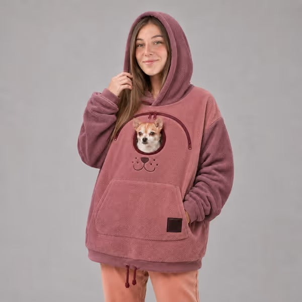 🐾 Cozy Pet Carrier Hoodie — Built-In Pouch for Cats & Small Dogs