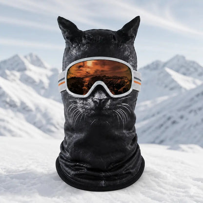 WildFace Animal Ski Mask – Funny Fleece Balaclava for Skiing & Snowboarding
