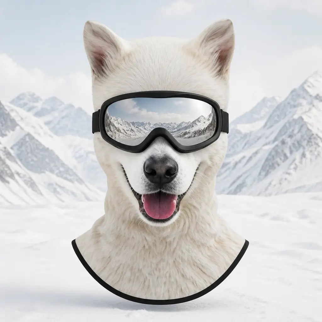 WildFace Animal Ski Mask – Funny Fleece Balaclava for Skiing & Snowboarding