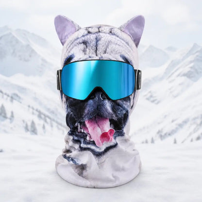 WildFace Animal Ski Mask – Funny Fleece Balaclava for Skiing & Snowboarding