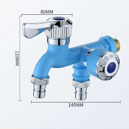 Multi-Functional Dual Outlet Water Faucet for Kitchen, Bathroom & Garden