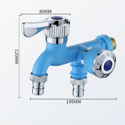 Multi-Functional Dual Outlet Water Faucet for Kitchen, Bathroom & Garden