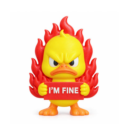 Bad Mood Duck Desk Figurine Collection