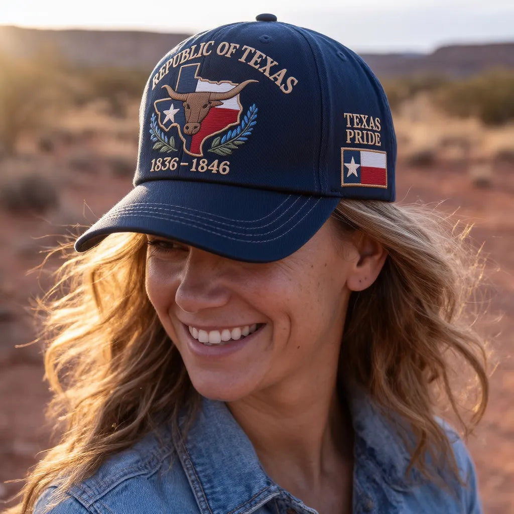 Republic of Texas Commemorative Embroidered Cap – Show Your Texas Pride