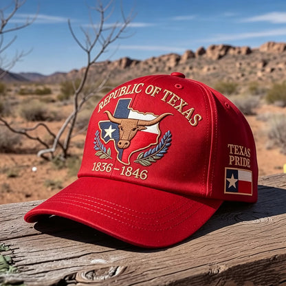 Republic of Texas Commemorative Embroidered Cap – Show Your Texas Pride