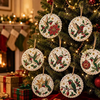 🎄Christmas Pearl Diamond Painting Pendant Kits(6 Pcs)