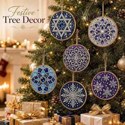 🎄Christmas Pearl Diamond Painting Pendant Kits(6 Pcs)