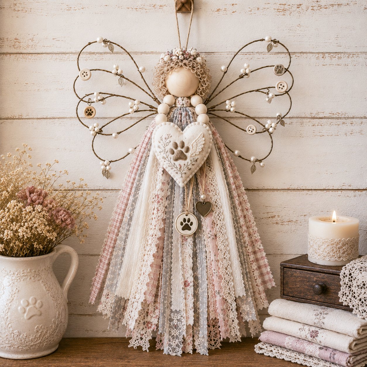 🔥Last Day 49% OFF - 🧵 Angel Fabric Hanging DIY Kit