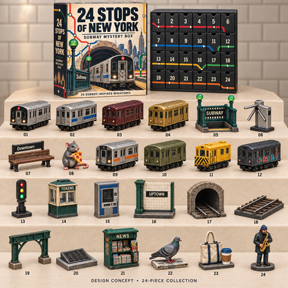 🚇 24 Stops of New York – Subway Mystery Advent Calendar 🗽