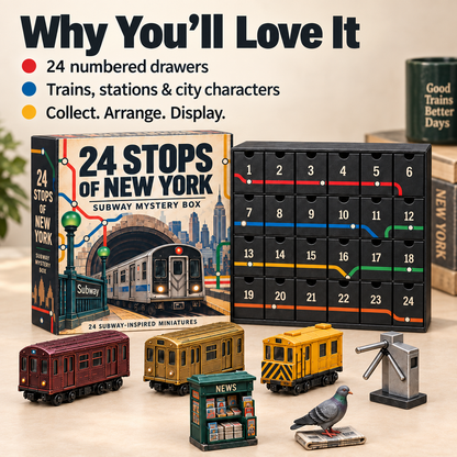 🚇 24 Stops of New York – Subway Mystery Advent Calendar 🗽