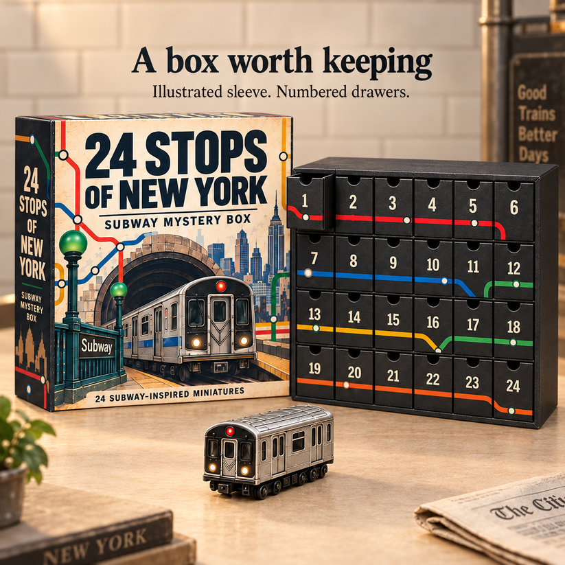 🚇 24 Stops of New York – Subway Mystery Advent Calendar 🗽