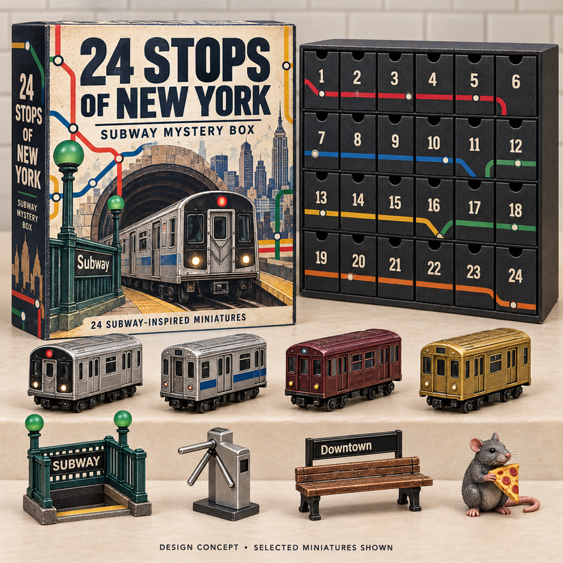 🚇 24 Stops of New York – Subway Mystery Advent Calendar 🗽