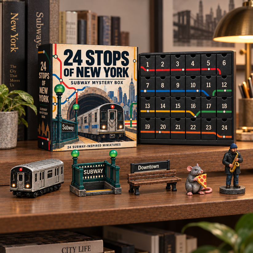 🚇 24 Stops of New York – Subway Mystery Advent Calendar 🗽