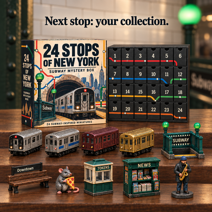 🚇 24 Stops of New York – Subway Mystery Advent Calendar 🗽