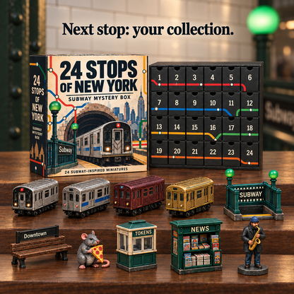 🚇 24 Stops of New York – Subway Mystery Advent Calendar 🗽