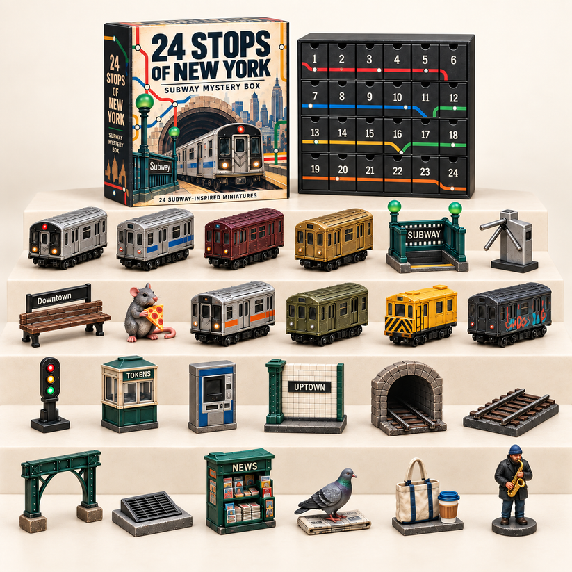 🚇 24 Stops of New York – Subway Mystery Advent Calendar 🗽