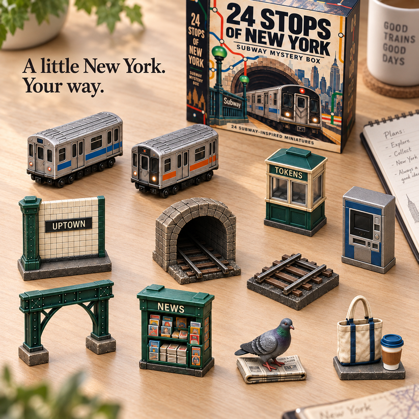 🚇 24 Stops of New York – Subway Mystery Advent Calendar 🗽