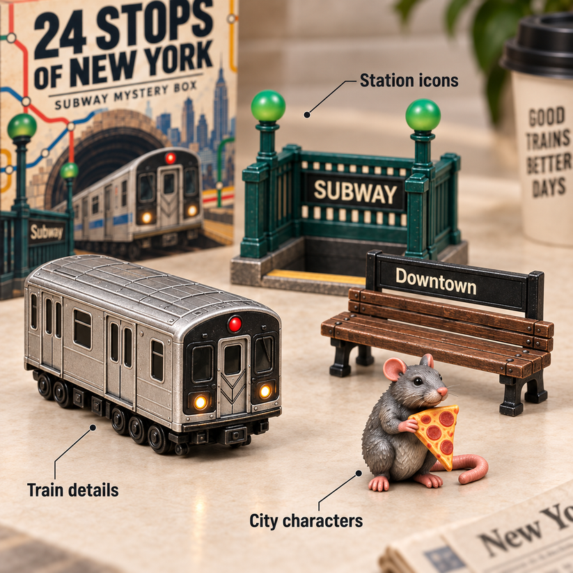 🚇 24 Stops of New York – Subway Mystery Advent Calendar 🗽