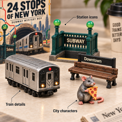 🚇 24 Stops of New York – Subway Mystery Advent Calendar 🗽