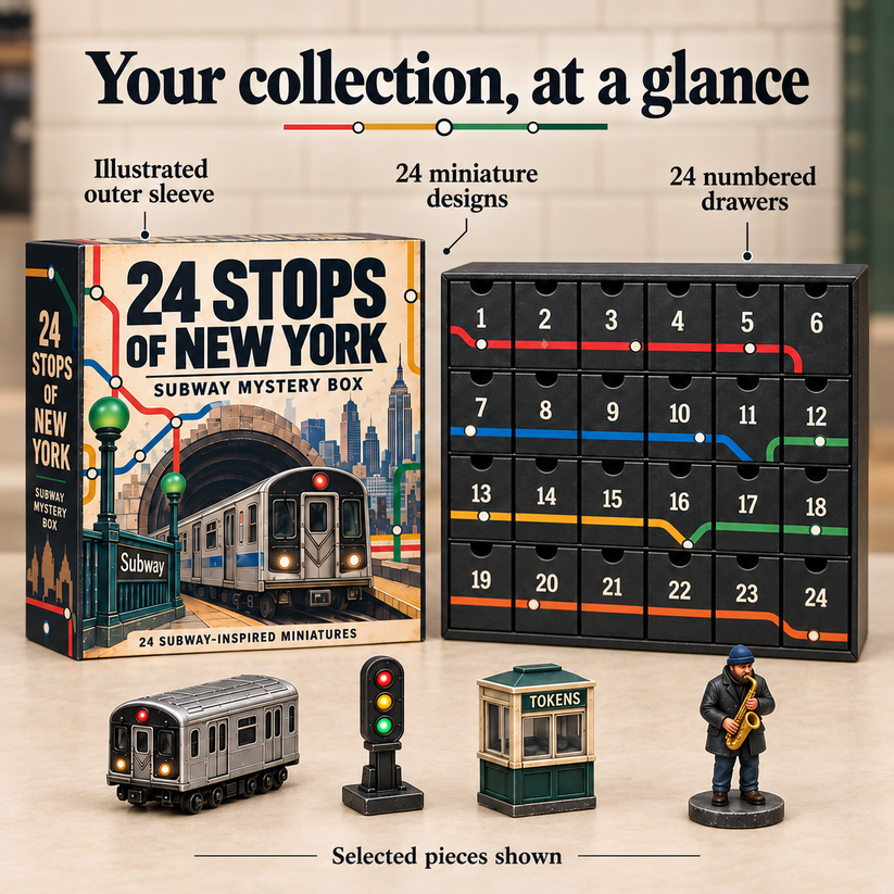 🚇 24 Stops of New York – Subway Mystery Advent Calendar 🗽