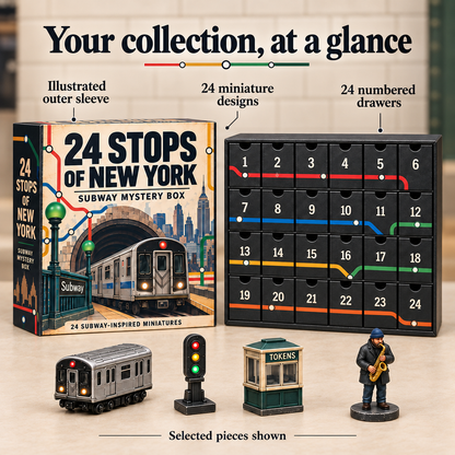 🚇 24 Stops of New York – Subway Mystery Advent Calendar 🗽