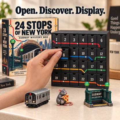 🚇 24 Stops of New York – Subway Mystery Advent Calendar 🗽