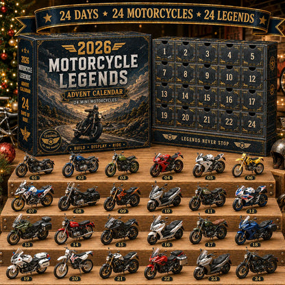 2026 Motorcycle Legends Advent Calendar – 24 Days, 24 Mini Motorcycles, 24 Legendary Rides