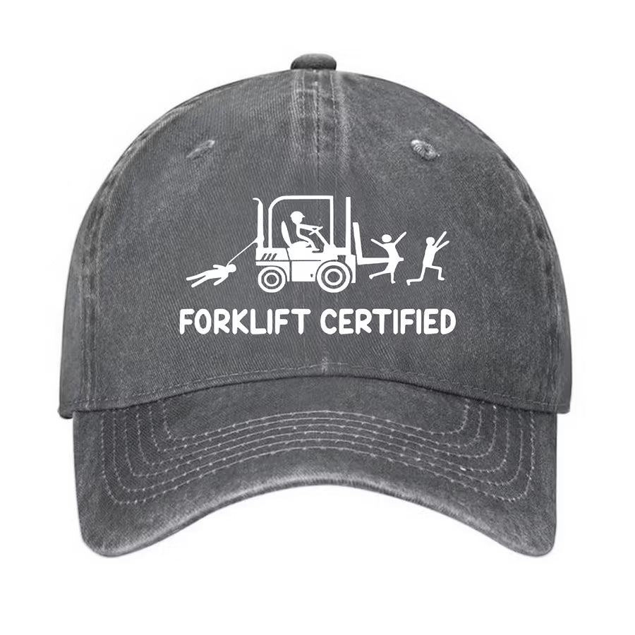 Forklift Certified Funny Warehouse Worker Embroidered Cap