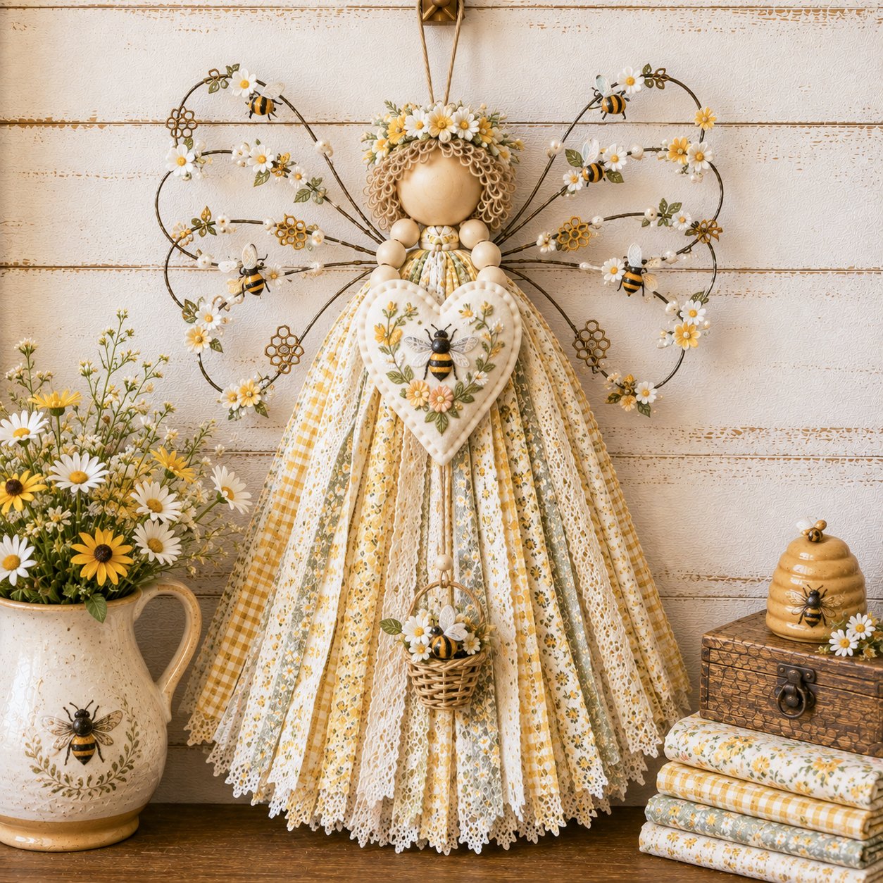 🔥Last Day 49% OFF - 🧵 Angel Fabric Hanging DIY Kit
