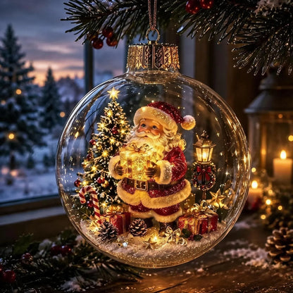 🎄 Light-Up Christmas Diorama Ornament 🔥