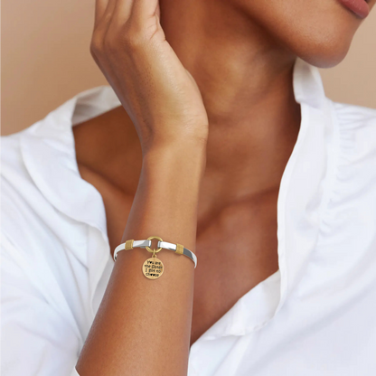 Sister I Got To Choose - Two-Tone Custom Charm Bracelet